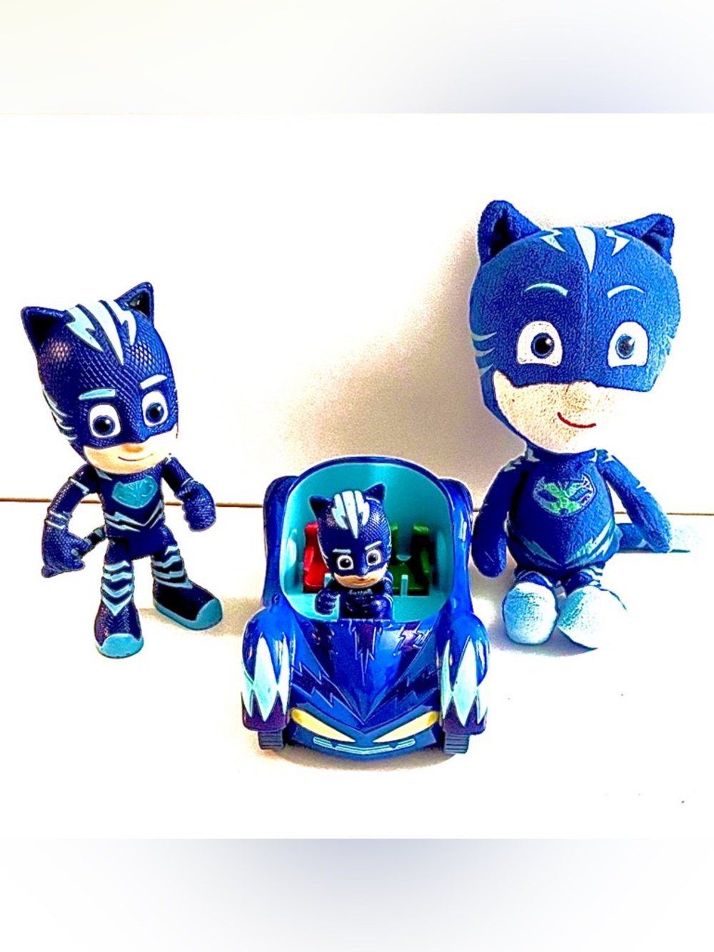 Nickelodeon PJ Mask Catboy Blue and Black Hero Set with Plush and Figures